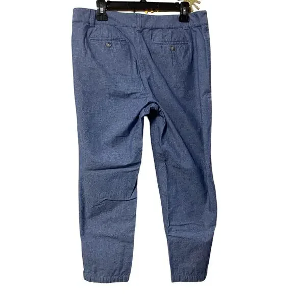 Talbots Chambray Denim Weekend Chino Ankle Length Size 14 Petite - Picture 3 of 3